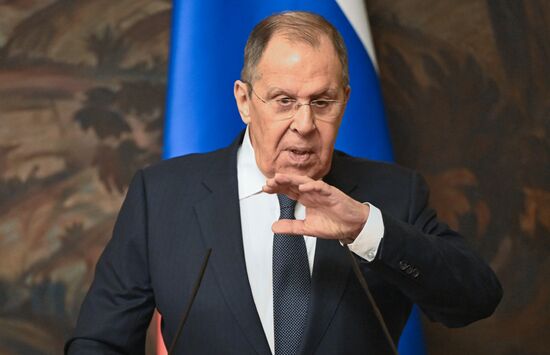 Встреча главы МИД РФ С. Лаврова с генсеком ОБСЕ Ф. Синирлиоглу