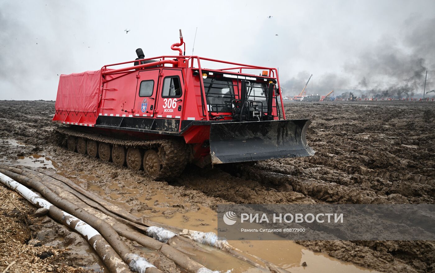 Учения по тушению лесных и торфяных пожаров