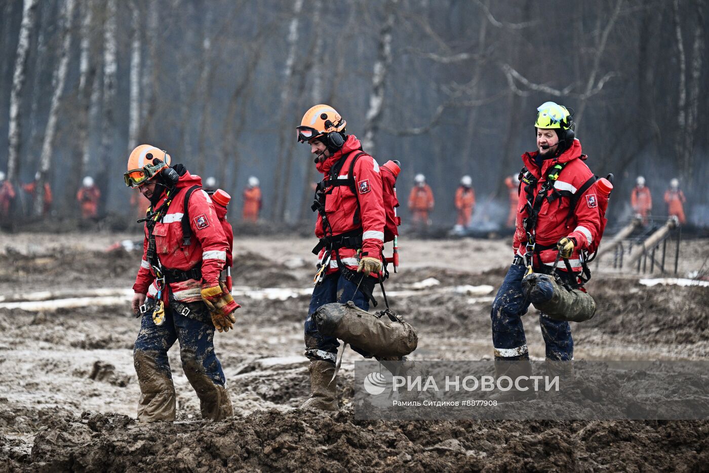 Учения по тушению лесных и торфяных пожаров