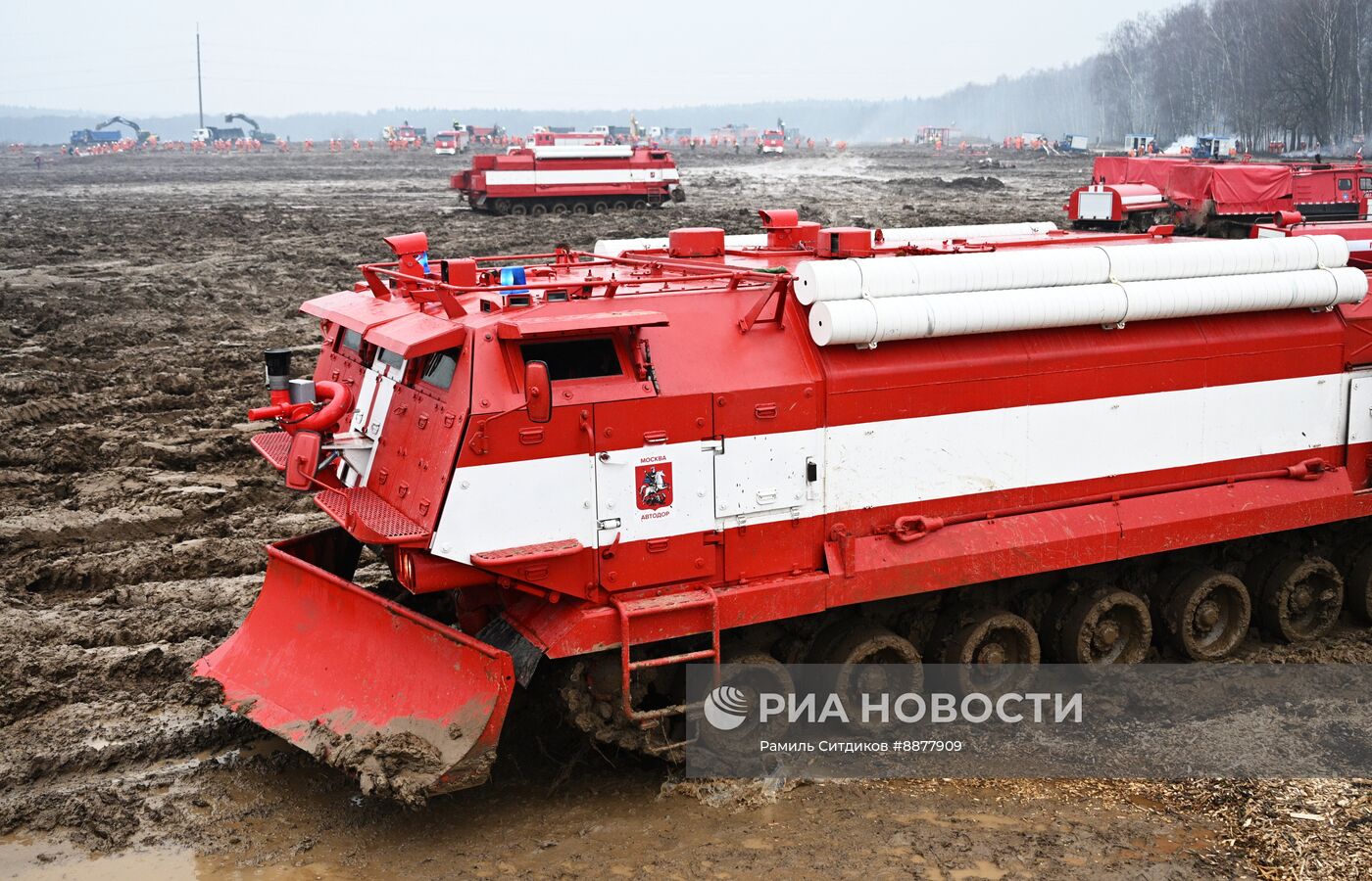 Учения по тушению лесных и торфяных пожаров