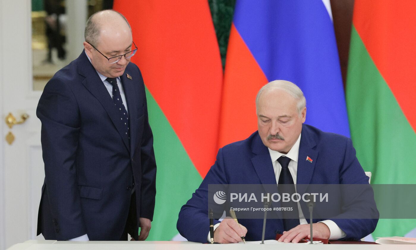 Встреча президента Владимира Путина с президентом Белоруссии Александром Лукашенко