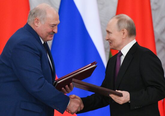 Встреча президента Владимира Путина с президентом Белоруссии Александром Лукашенко