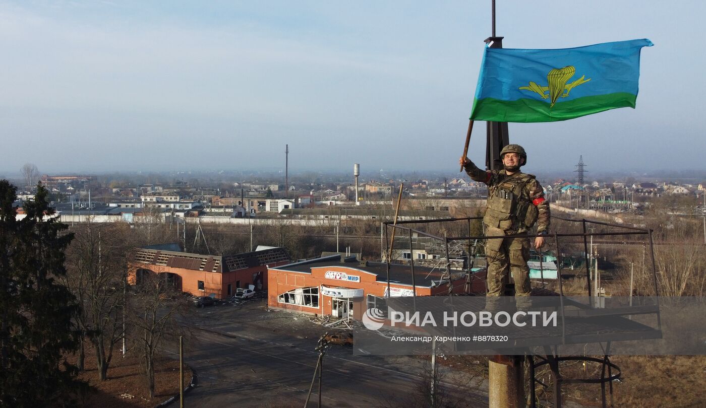 Российские военные в освобожденной Судже