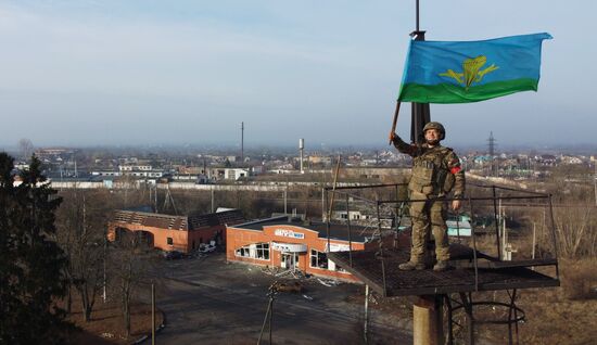 Российские военные в освобожденной Судже