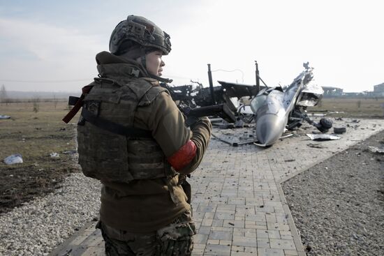 Российские военные в освобожденной Судже