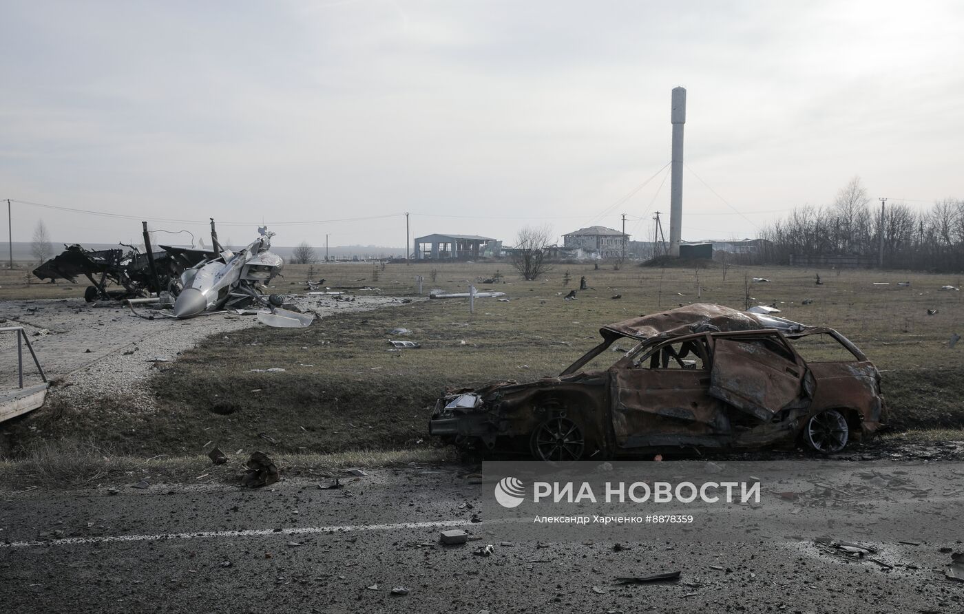 Российские военные в освобожденной Судже