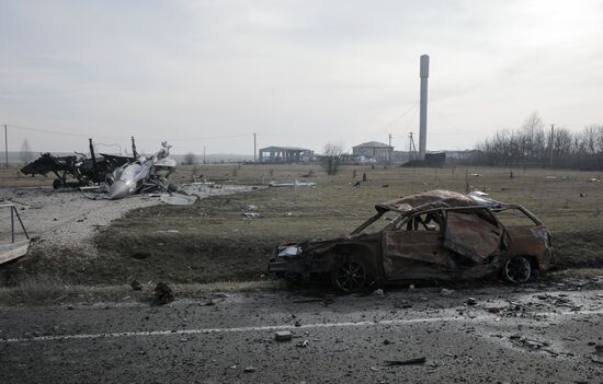 Российские военные в освобожденной Судже