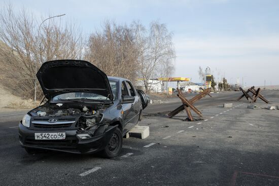 Российские военные в освобожденной Судже