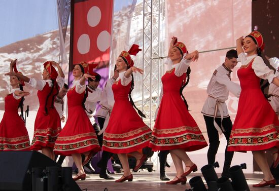 Открытие горнолыжного курорта "Мамисон" в Северной Осетии