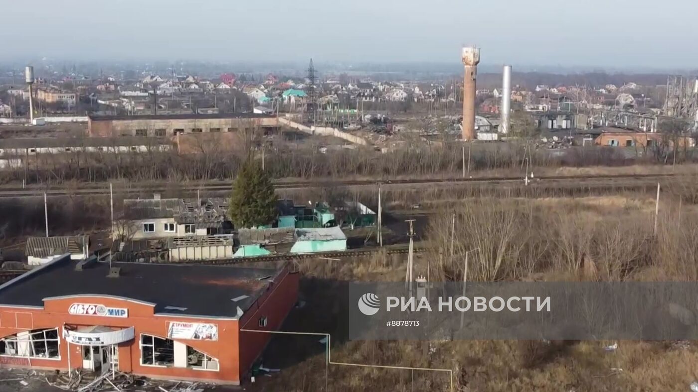 Военнослужащие группировки войск "Север" в освобожденной Судже