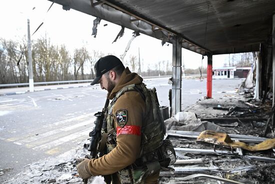 Российские военные в освобожденной Судже