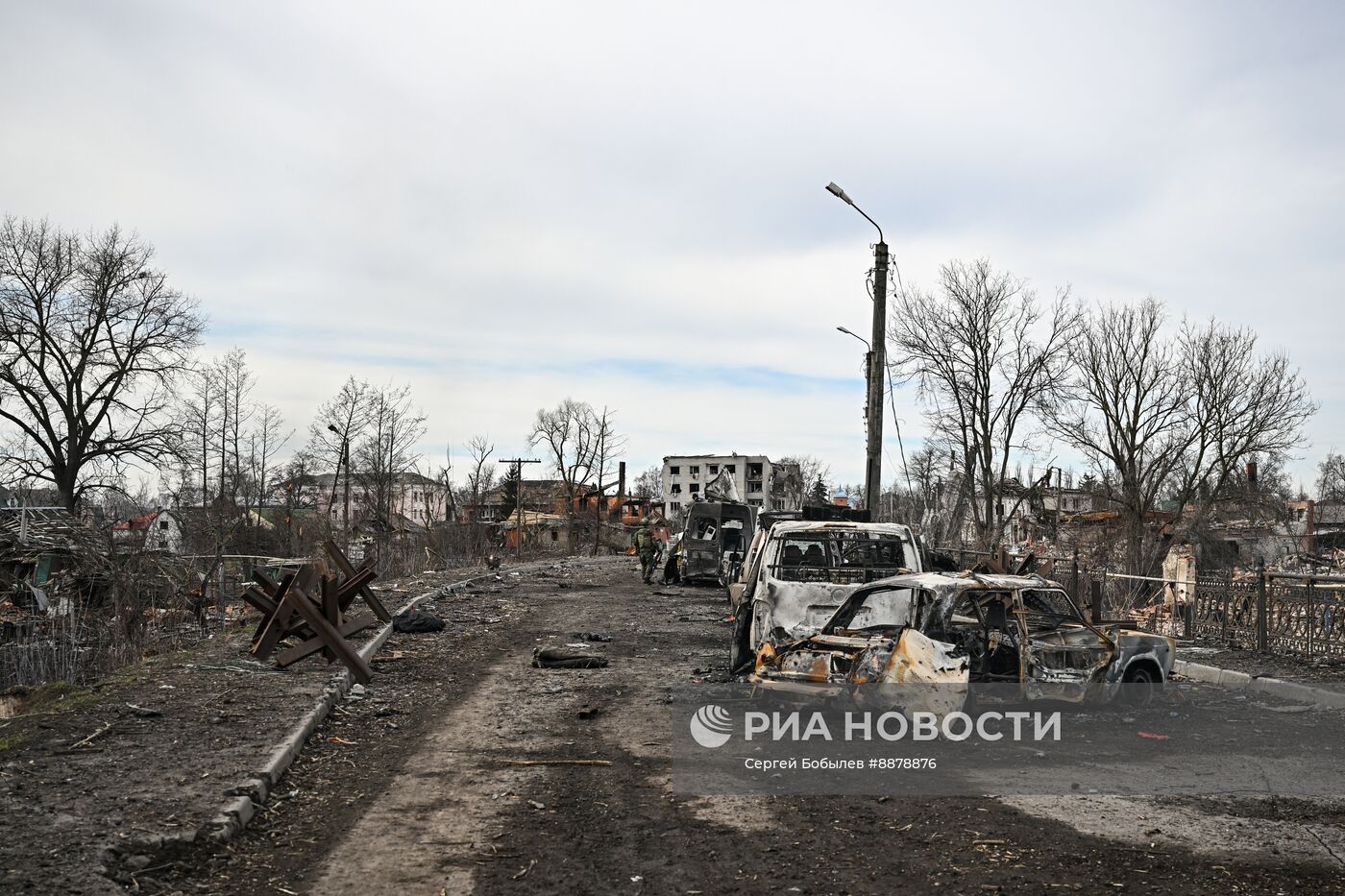 Российские военные в освобожденной Судже