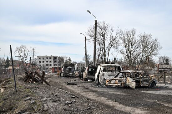 Российские военные в освобожденной Судже