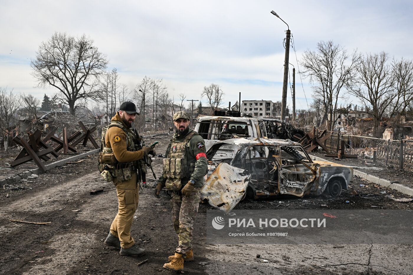 Российские военные в освобожденной Судже