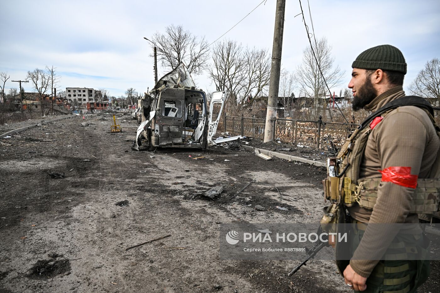 Российские военные в освобожденной Судже