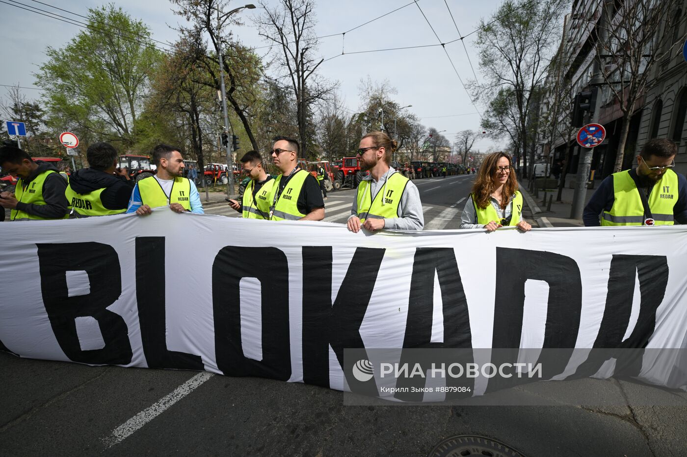 Протесты в Белграде