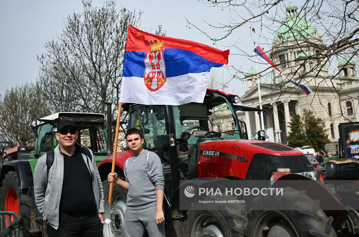 Протесты в Белграде