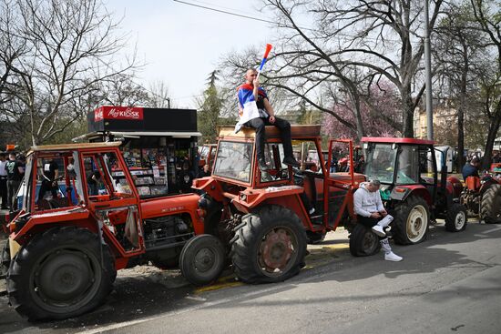 Протесты в Белграде