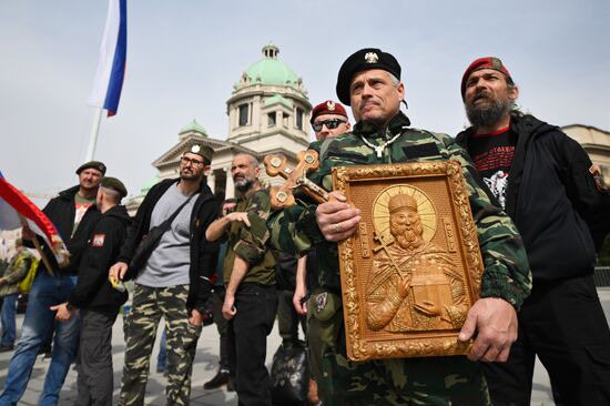 Протесты в Белграде