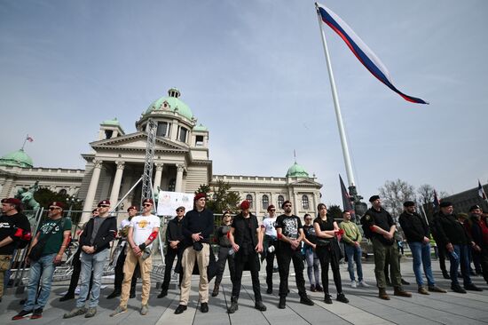 Протесты в Белграде