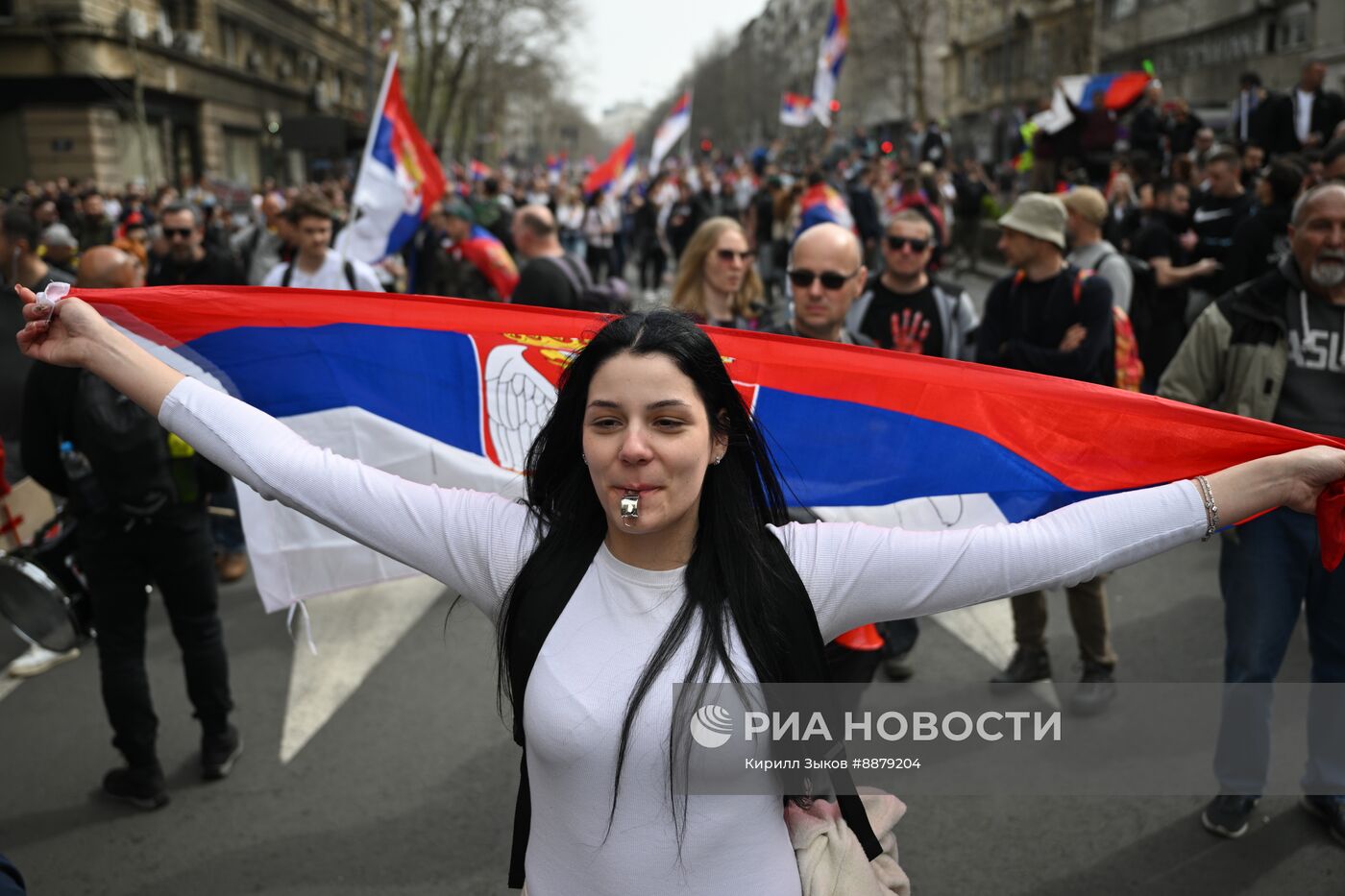 Протесты в Белграде