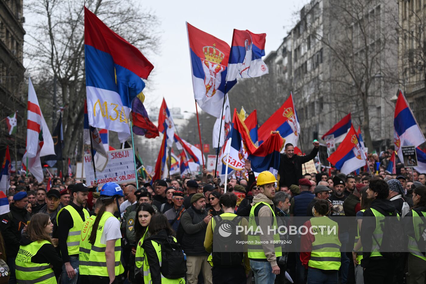 Протесты в Белграде