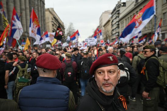 Протесты в Белграде