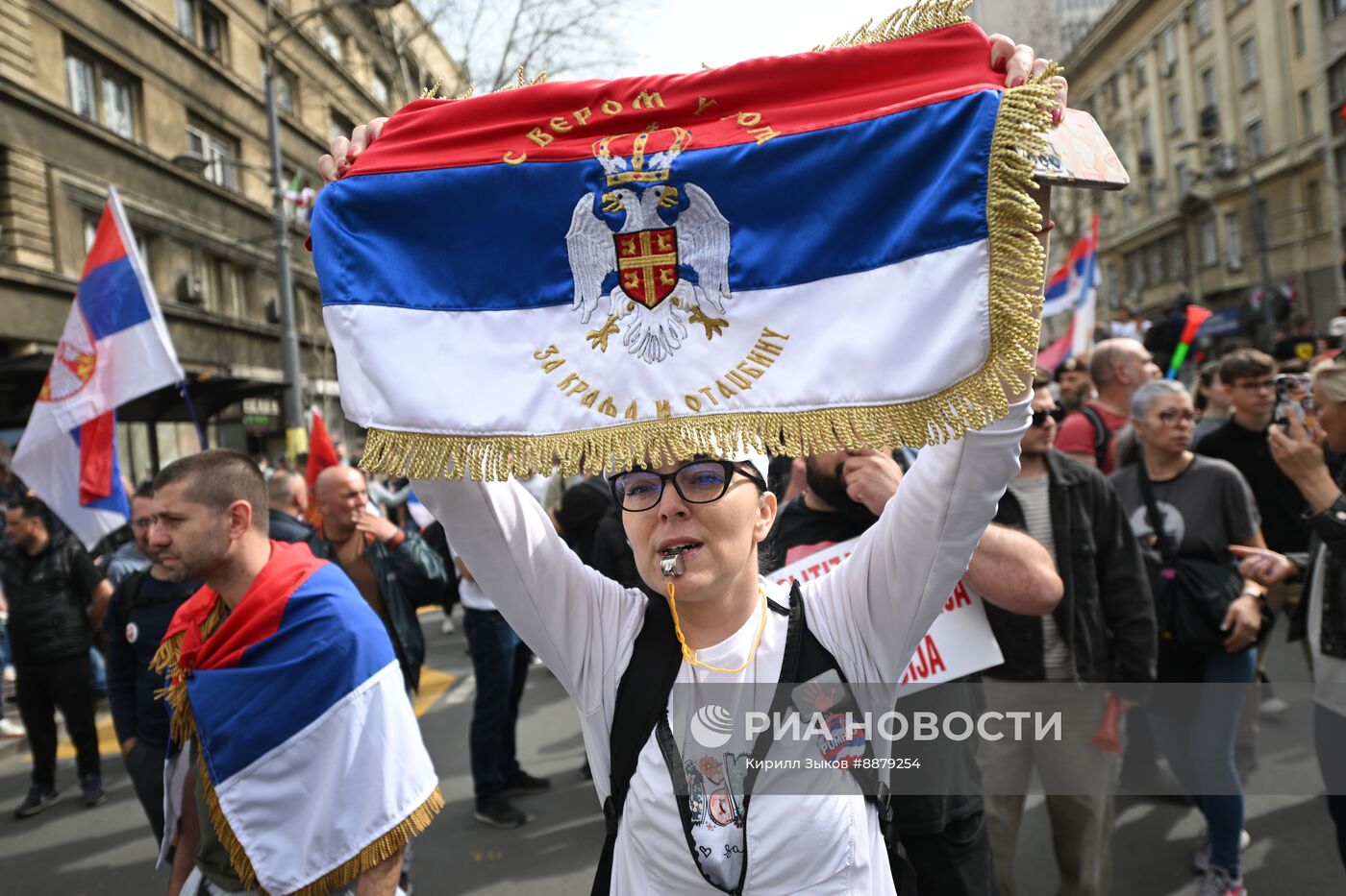 Протесты в Белграде