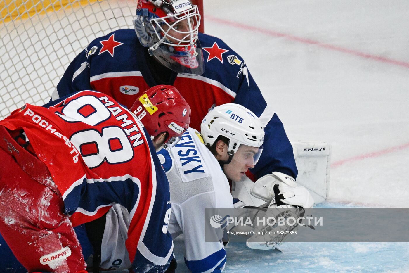 Хоккей. КХЛ. Матч ЦСКА - "Динамо М"