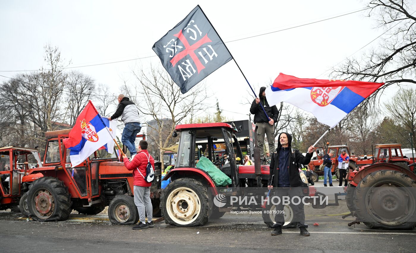 Протесты в Белграде