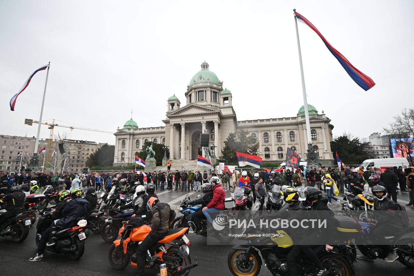 Протесты в Белграде