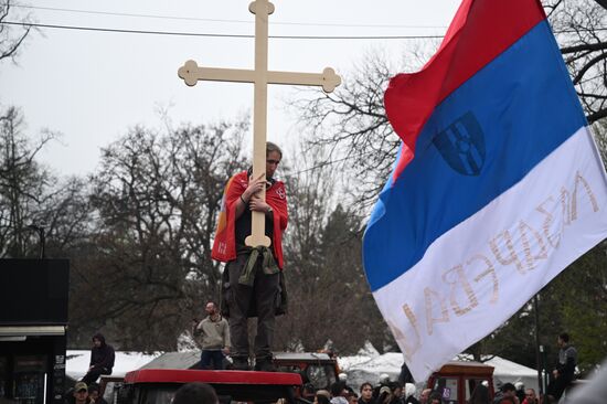 Протесты в Белграде