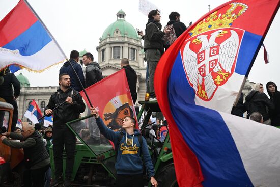 Протесты в Белграде