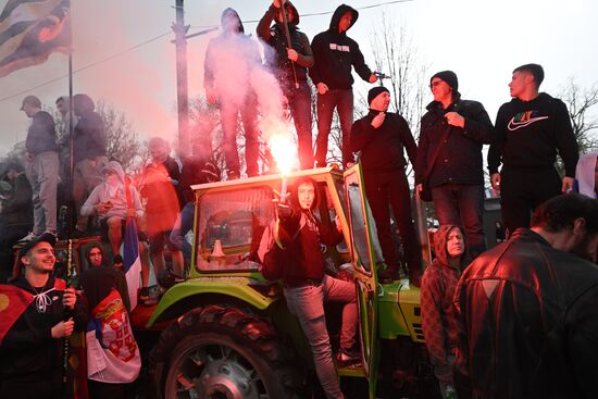 Протесты в Белграде