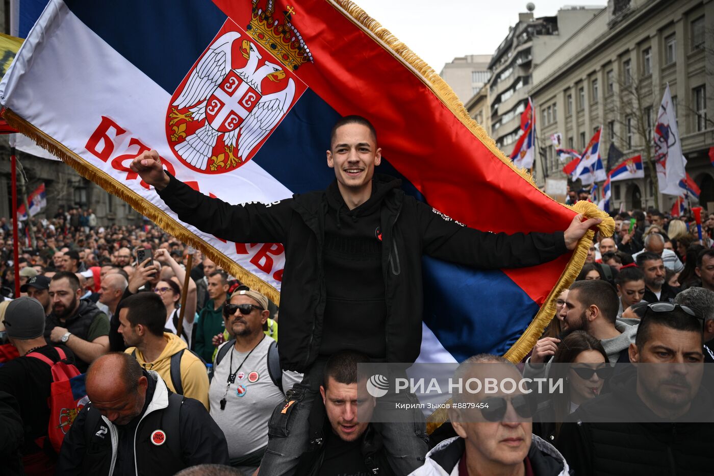 Протесты в Белграде