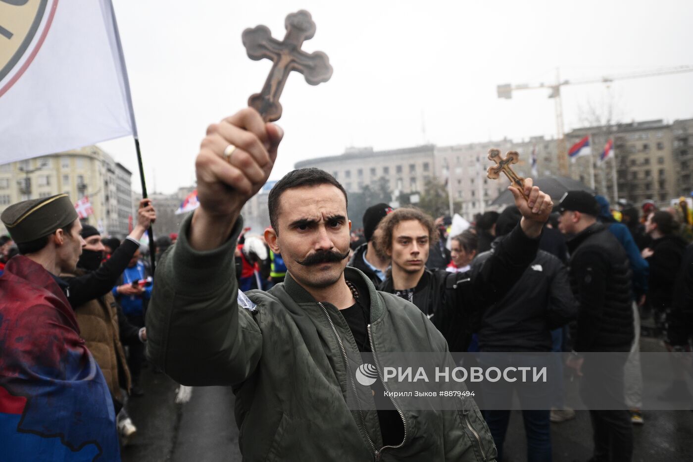 Протесты в Белграде