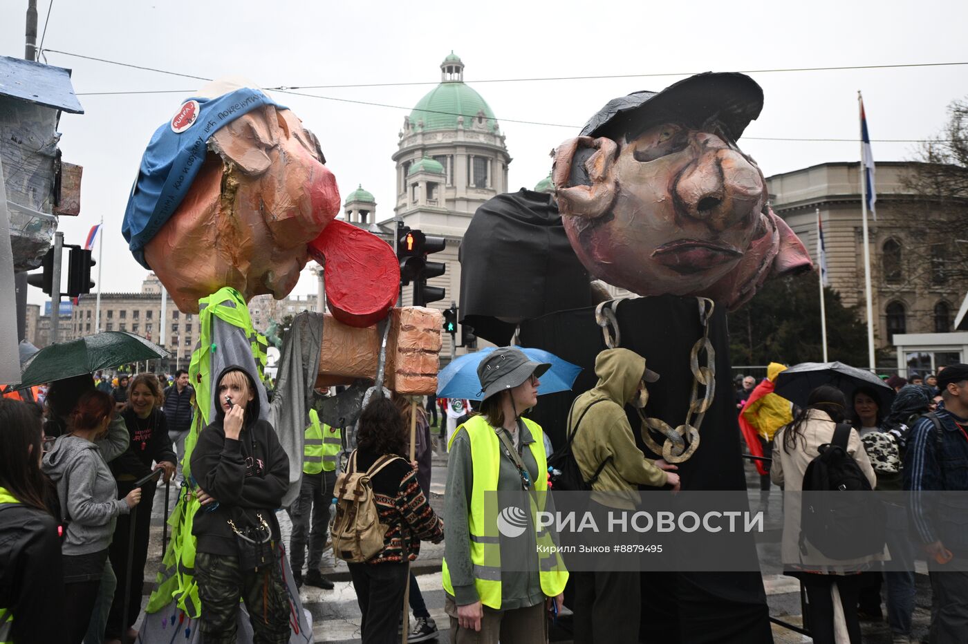 Протесты в Белграде