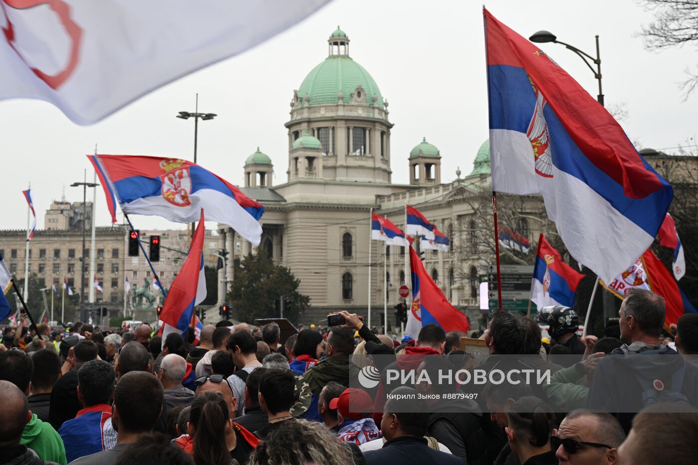 Протесты в Белграде