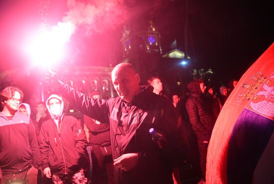 Протесты в Белграде