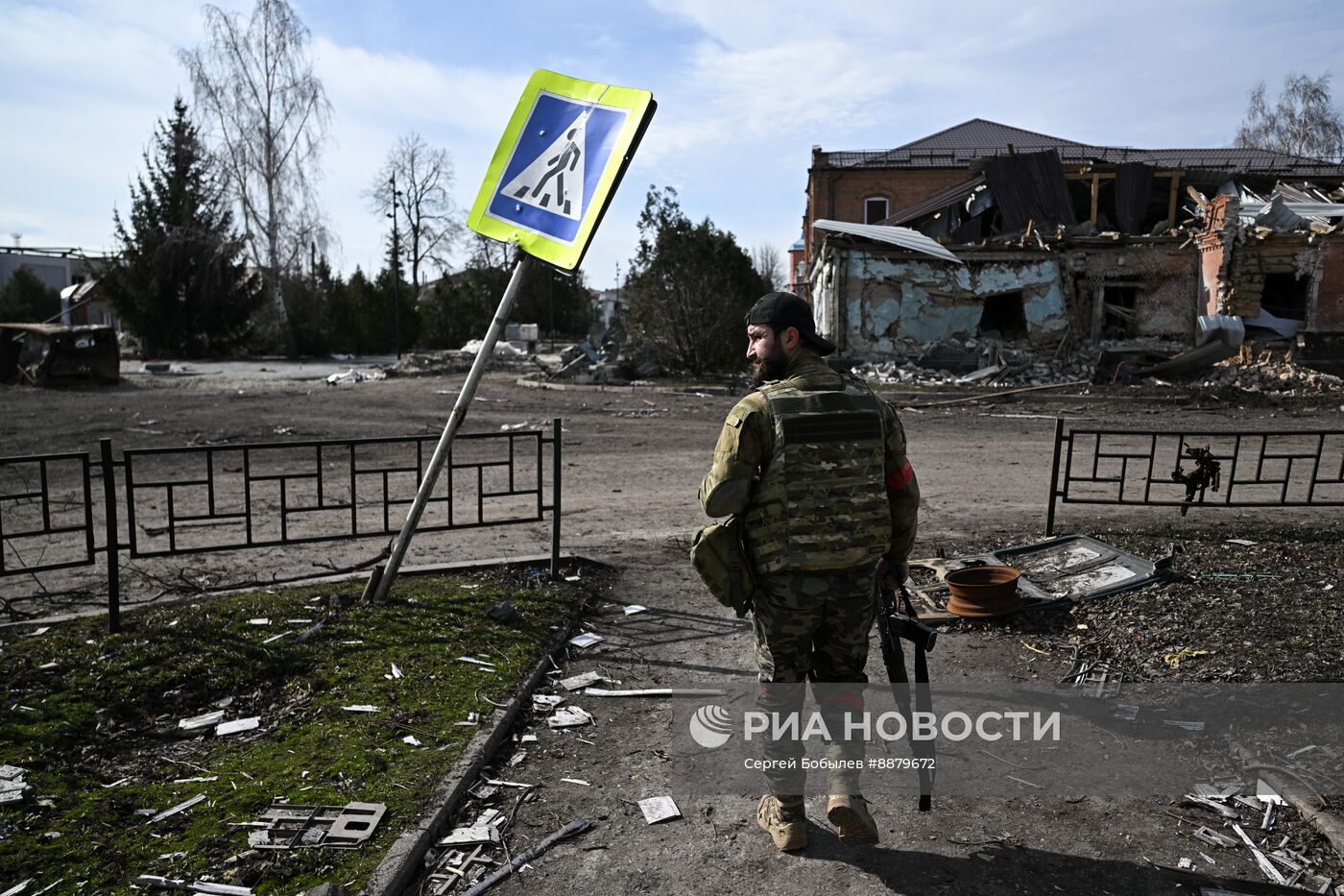 Российские военные в освобожденной Судже