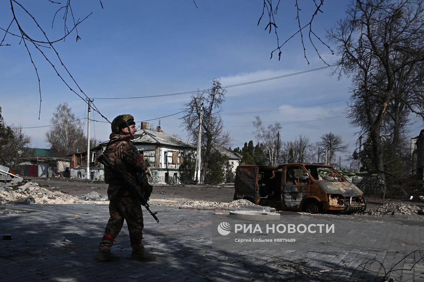 Российские военные в освобожденной Судже