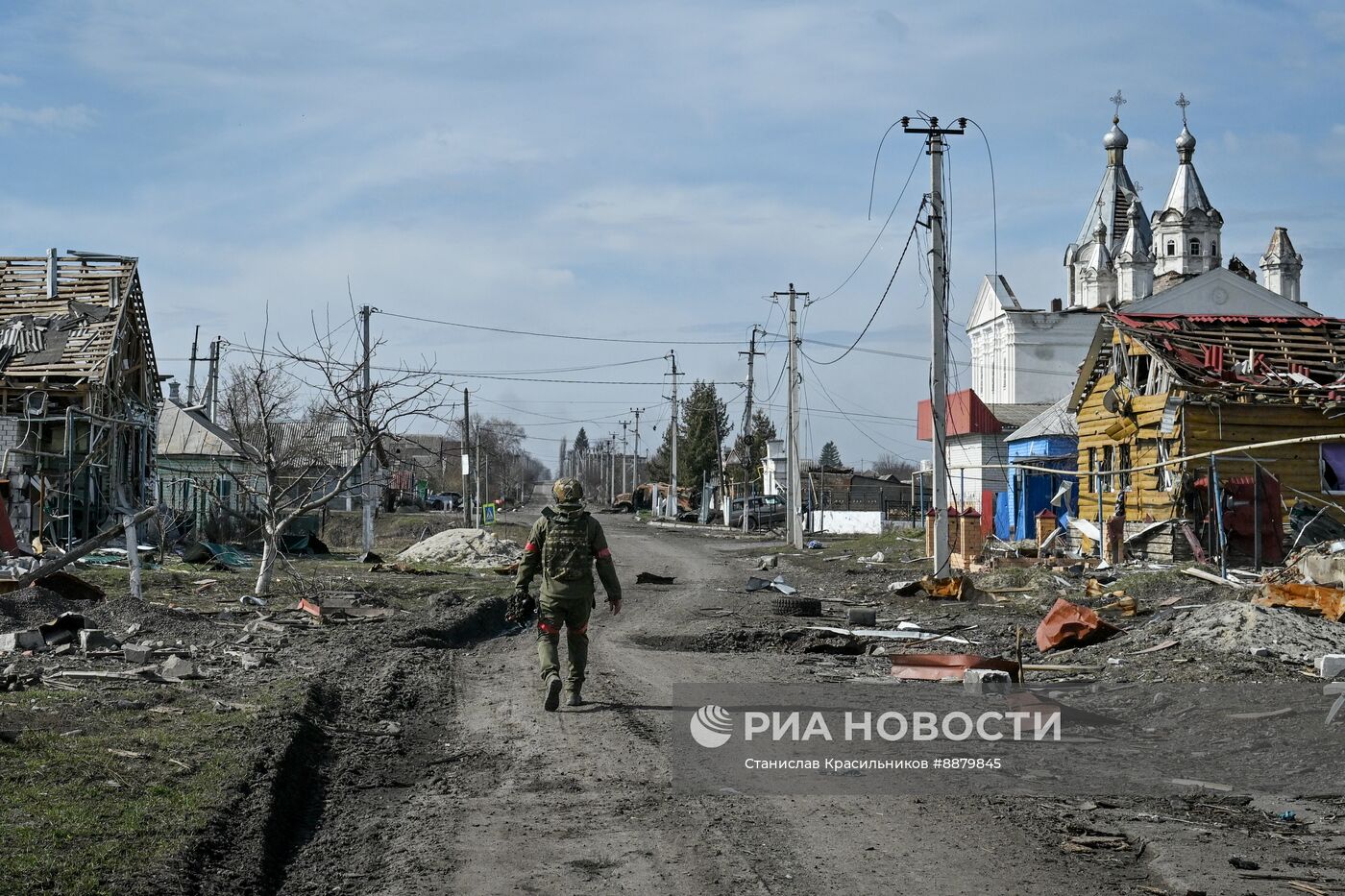 Российские военные в освобожденной Судже