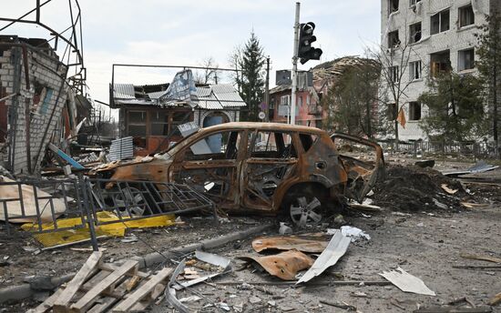 Российские военные в освобожденной Судже