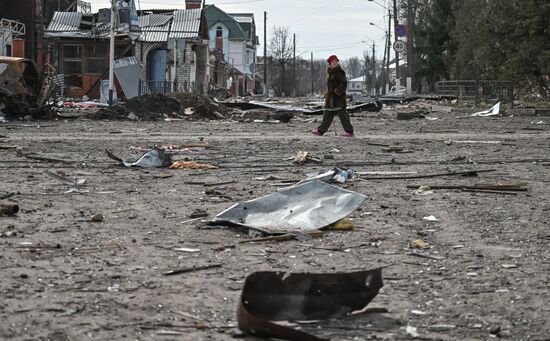 Российские военные в освобожденной Судже