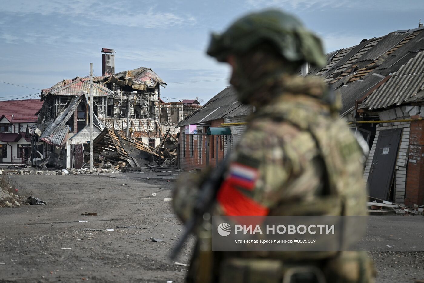 Российские военные в освобожденной Судже