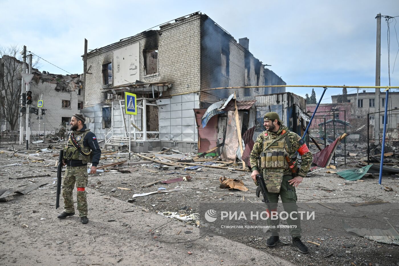 Российские военные в освобожденной Судже