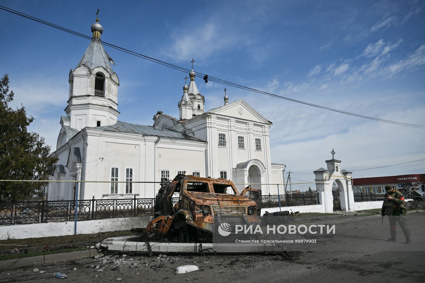 Российские военные в освобожденной Судже