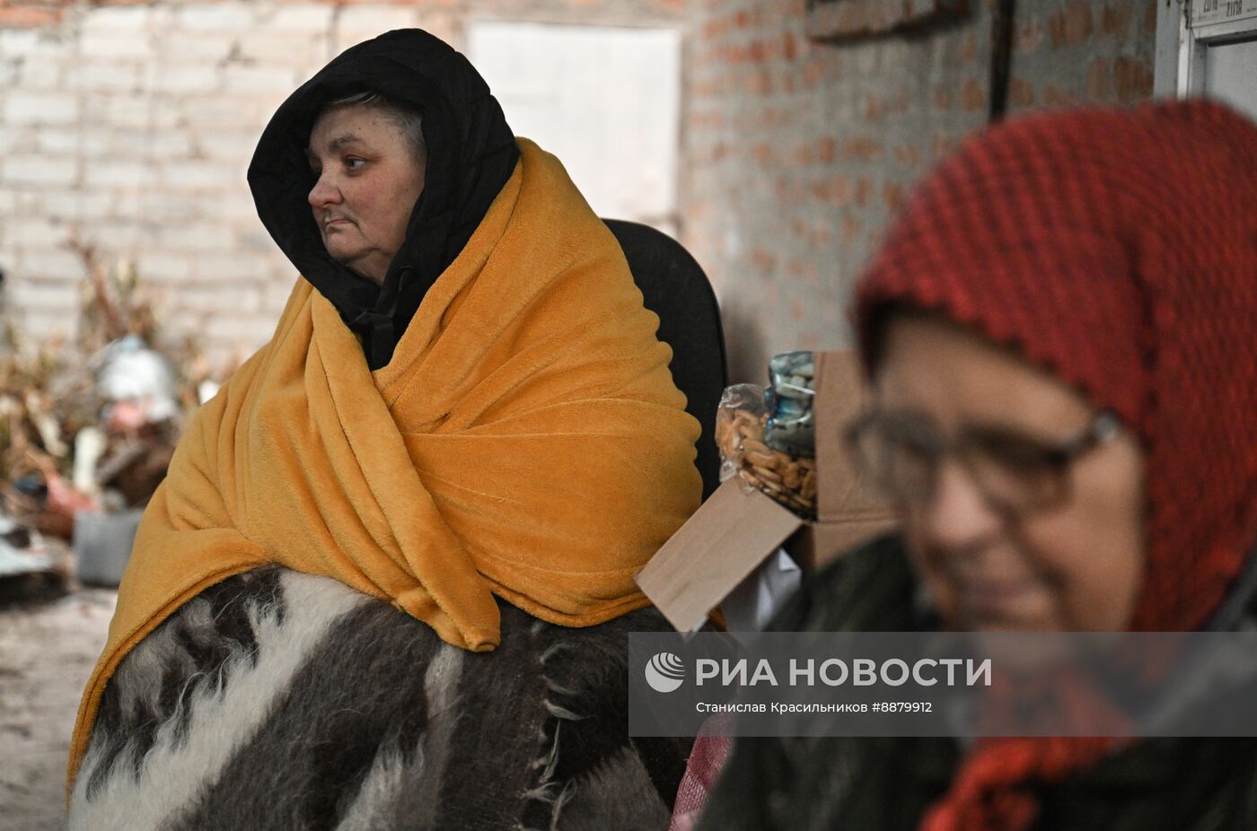 Эвакуация мирных жителей из Суджи