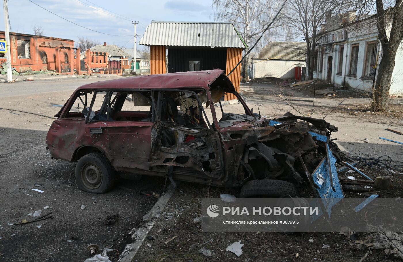 Российские военные в освобожденной Судже