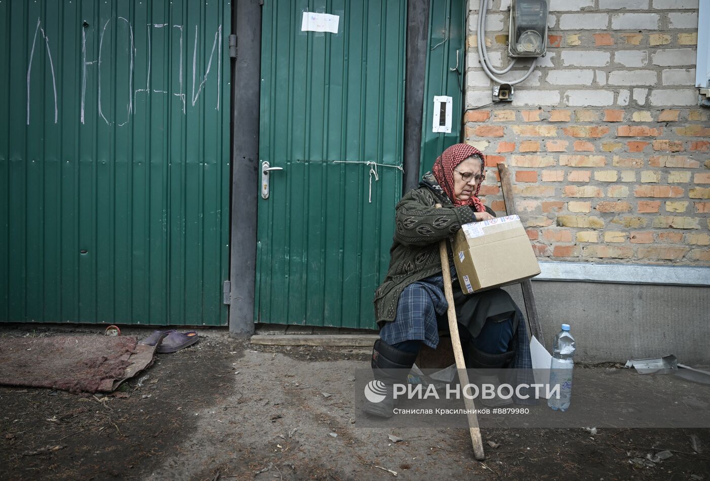 Эвакуация мирных жителей из Суджи